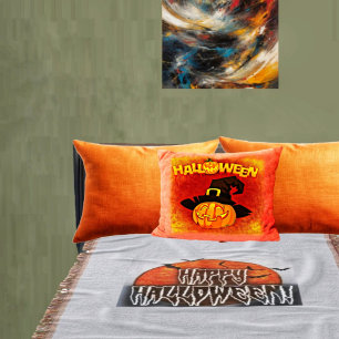 Halloween Moon-PG Throw Blanket
