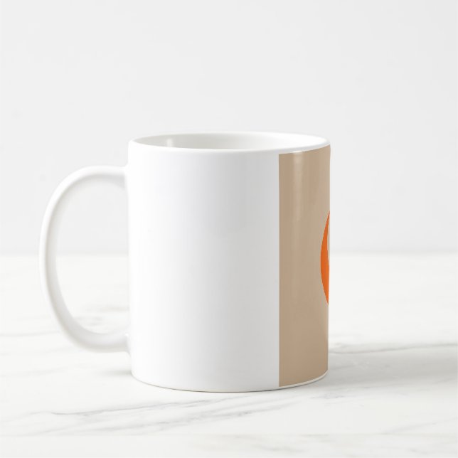 Halloween Moon Phase Mug - Orange & Onyx (Left)