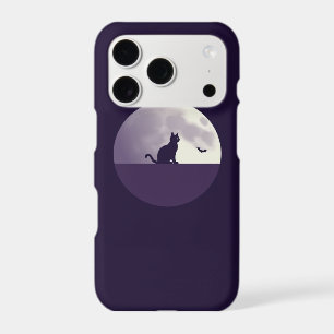 Halloween Moon Phase Phone Case - Purple & Black