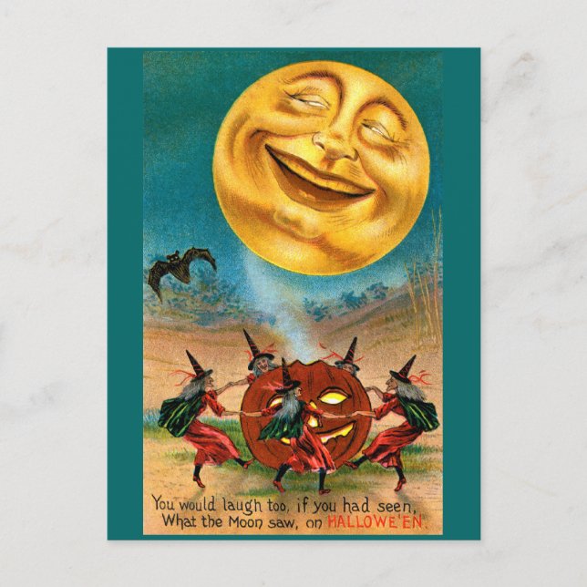 Halloween Moon Postcard (Front)
