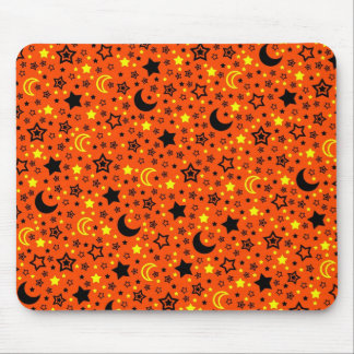 Halloween Moon & Stars Mouse Pad