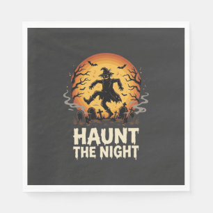 Halloween Moon Trickster Night Napkin