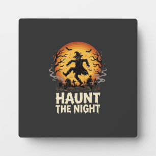 Halloween Moon Trickster Night Plaque