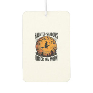 Halloween Moon Witch Vintage Spooky Night Shirt_1 Car Air Freshener