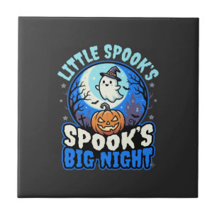 Halloween Moonlit Baby Ghost Ceramic Tile