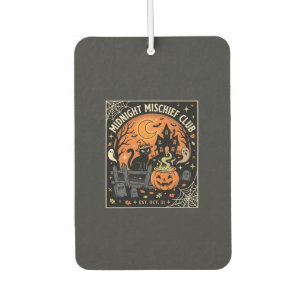 Halloween Moonlit Cat Haunt_2 Car Air Freshener