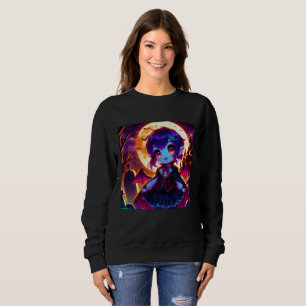 Halloween - Moonlit chibi vampire Sweatshirt