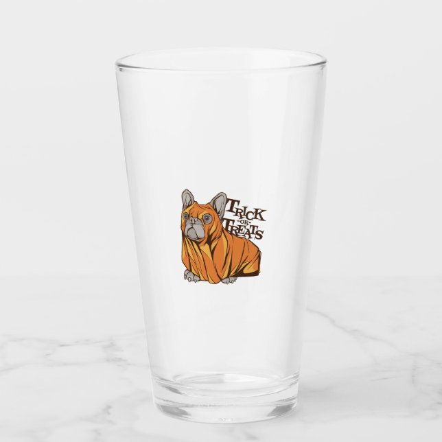 Halloween mops glass (Front)