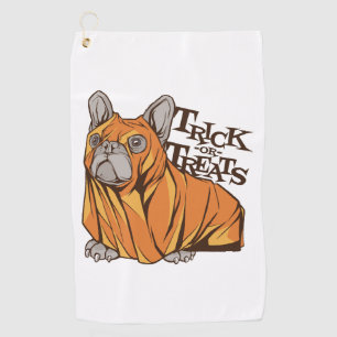 Halloween mops golf towel