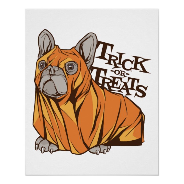 Halloween mops poster (Front)