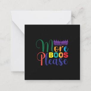 Halloween More Boos Please Birthday Card