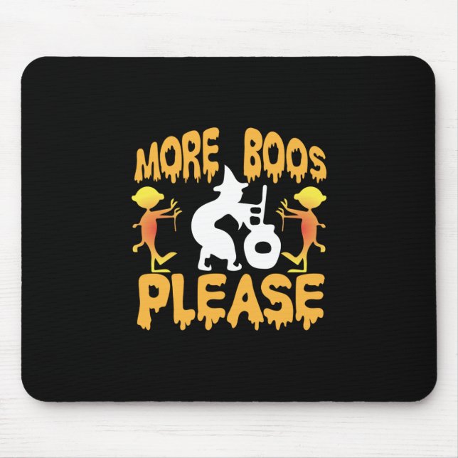Halloween More Boos Please Birthday Mouse Pad (Front)
