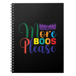 Halloween More Boos Please Birthday Notebook