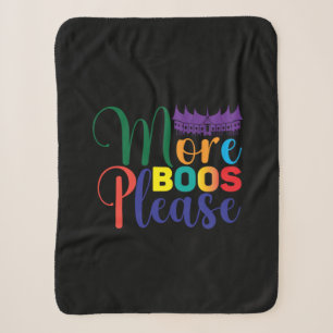 Halloween More Boos Please Birthday Sherpa Blanket