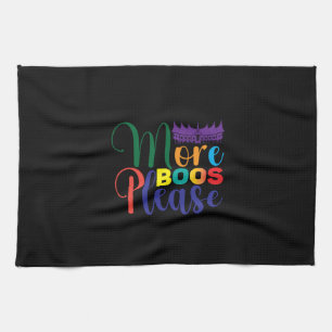Halloween More Boos Please Birthday Tea Towel