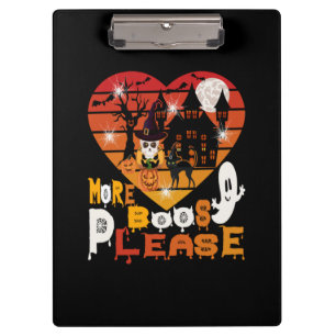Halloween More Boos Please Clipboard