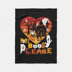 Halloween More Boos Please Fleece Blanket