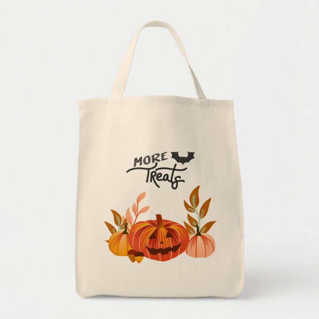 Halloween ・ MORE TREATS carry bag Tote Bag (Front)