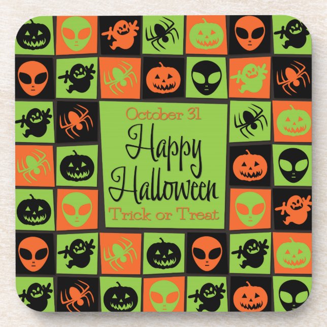 Halloween mosaic coaster (Front)