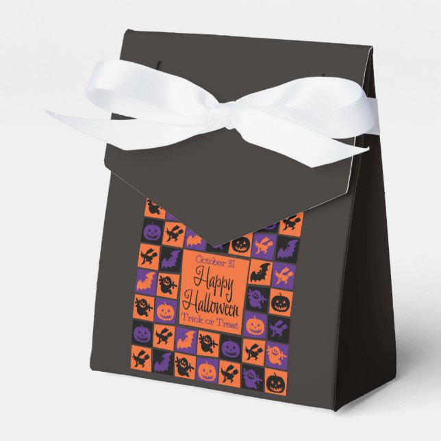 Halloween mosaic favour box (Front Side)