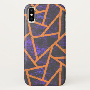 Halloween mosaic patttern iPhone x case