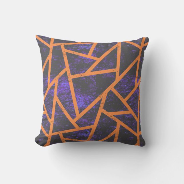 Halloween mosaic patttern cushion (Front)