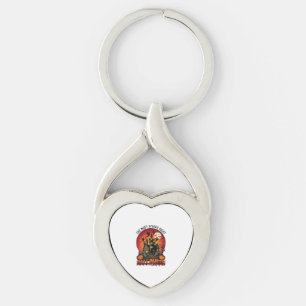 Halloween Most Spooky Night Haunted House Ghosts P Key Ring