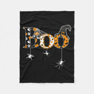 Halloween Motif - Boo Fleece Blanket