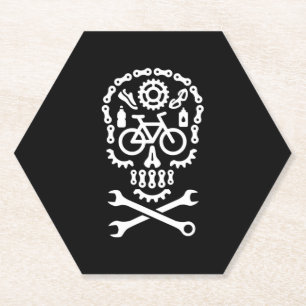 Halloween mountain bike MTB cycling bicycle sugar Paper Coaster