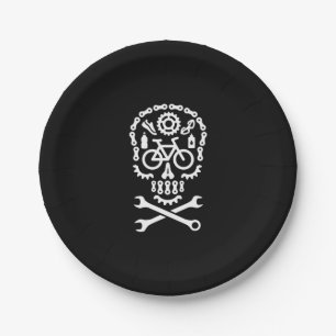 Halloween mountain bike MTB cycling bicycle sugar Paper Plate