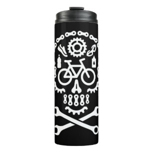 Halloween mountain bike MTB cycling bicycle sugar Thermal Tumbler