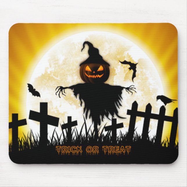 Halloween Mouse pad/Trick or Treat Pad (Front)