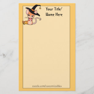 Halloween Mouse Stationery