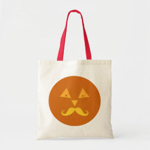 Halloween Moustache Pumpkin bags