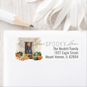 Halloween Moving Announcement Return Address Label