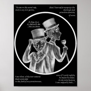 Halloween Mr. Hyde and Dr. Jekyll Gothic Art Print