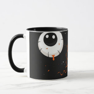 Halloween Mug – Minimal “BOO” Eyeball Design   Uni