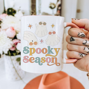 Halloween Mug Retro Cute Ghost Spooky Season Mug