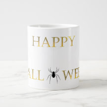 Halloween mug with a spider