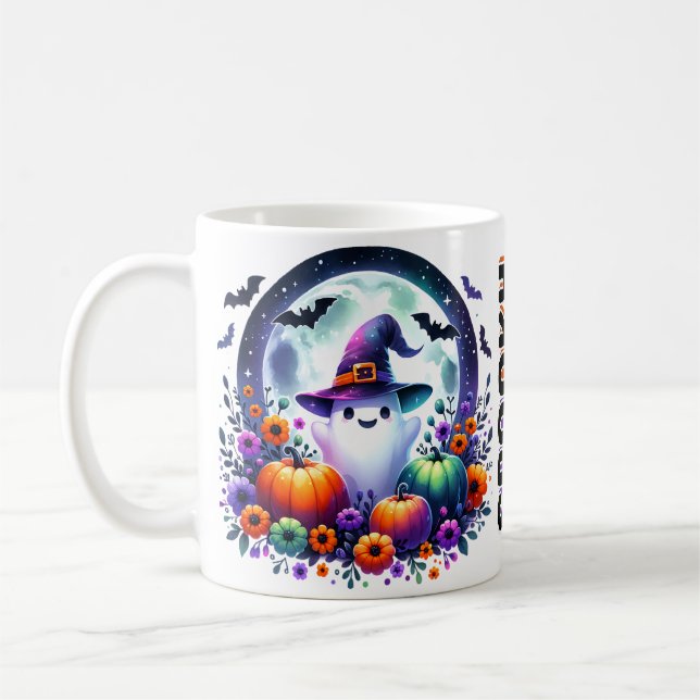 Halloween Mug with Cute Ghost (Left)