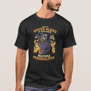 Halloween Multiple Personalities  Hound Dog Sarcas T-Shirt