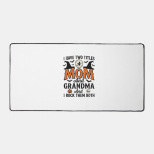 Halloween Mum Grandma Vintage Witch Shirt Design_1 Desk Mat
