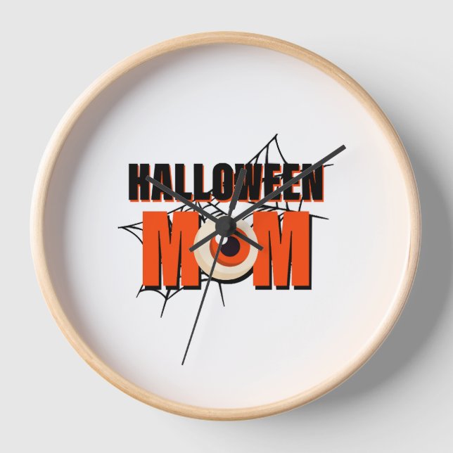 Halloween Mum - Halloween Costume Clock (Front)