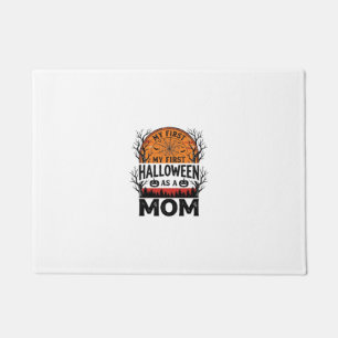 Halloween Mum My First Spooky Vintage_1 Doormat