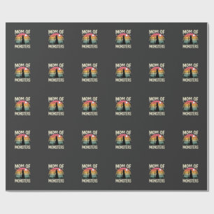 Halloween Mum Of Monsters Witch Sunset Wrapping Paper