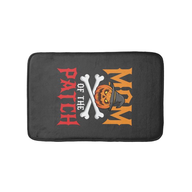 Halloween Mum of the Patch Pumpkin Witch Bath Mat (Front)