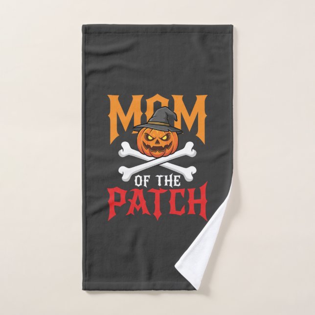 Halloween Mum of the Patch Pumpkin Witch Hand Towel (Hand Towel)