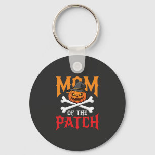 Halloween Mum of the Patch Pumpkin Witch Key Ring