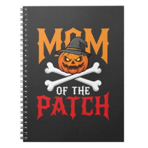 Halloween Mum of the Patch Pumpkin Witch Notebook