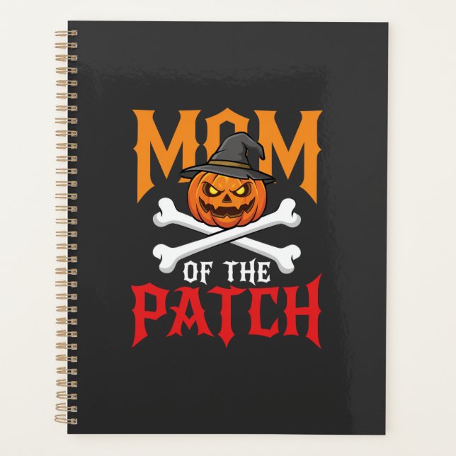 Halloween Mum of the Patch Pumpkin Witch Planner (Front)